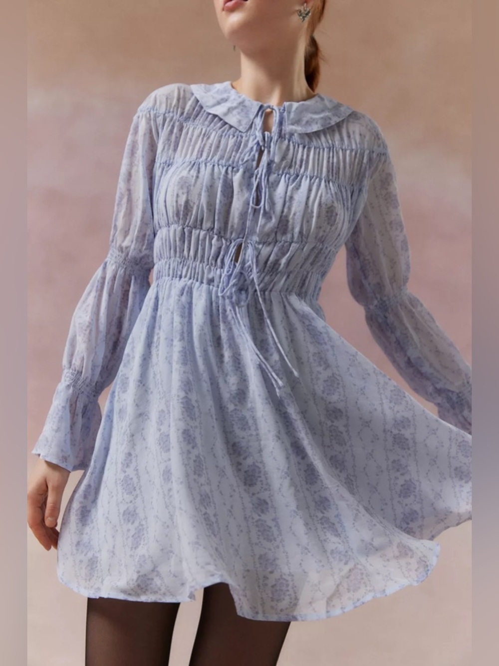 3/$30 ☀️ Kimchi Blue Lonie Smocked Mini Dress